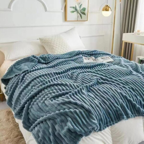 Blanket Flannel Blanket Plain Soft and Elegant