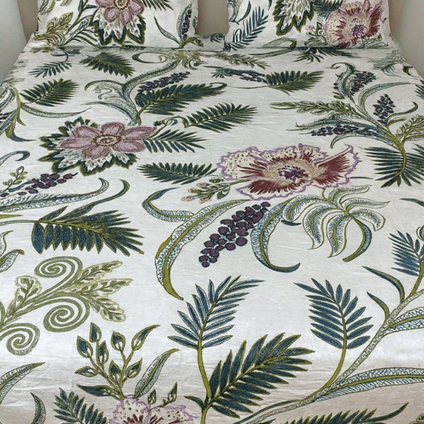 Nishat King size Bed Sheet with two pillows