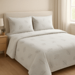 Nishat King size Bed Sheet with two pillows - Image 2