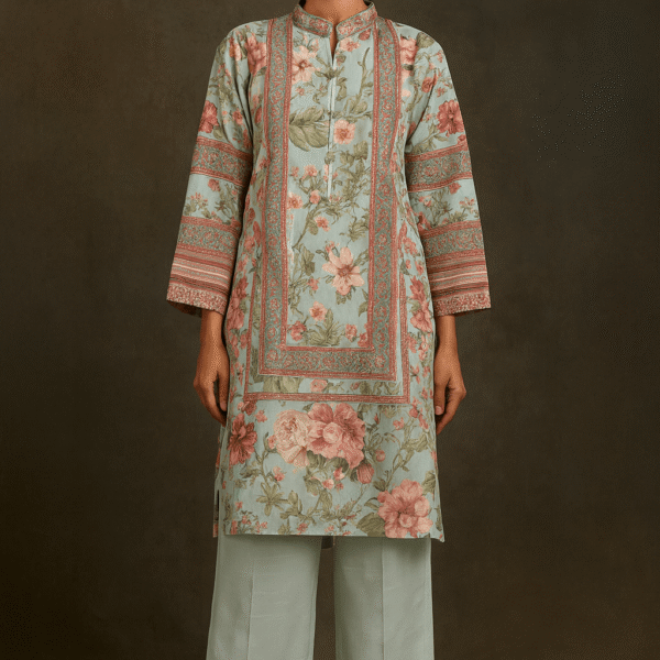 🌸 Sapphire 2-Piece Silk Suit 🌸