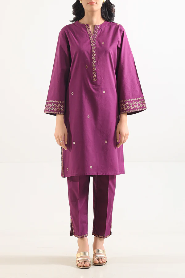 SP-10284-1thumbnail Cotton Jacquard Stitched 2 Piece (Shirt/Trouser) - Image 1