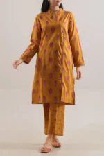 Cotton Jacquard Stitched 2 Piece (Shirt/Trouser)