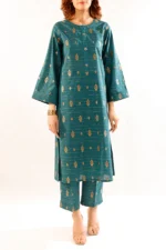 Cotton Jacquard Stitched 2 Piece (Shirt/Trouser)