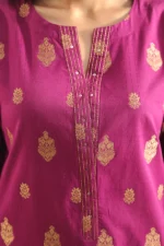 Cotton Jacquard Stitched 2 Piece (Shirt/Trouser) - Image 2