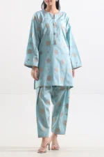 Cotton Jacquard Stitched 2 Piece (Shirt/Trouser)