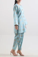 Cotton Jacquard Stitched 2 Piece (Shirt/Trouser) - Image 2