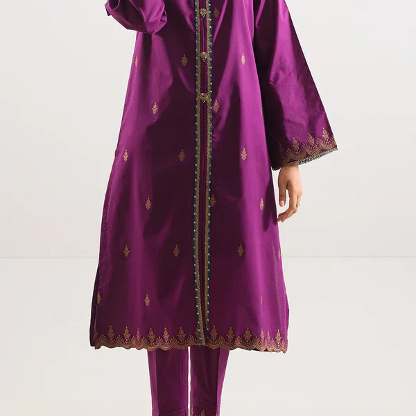 Cotton Jacquard Stitched 2 Piece (Shirt/Trouser)