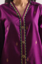 Cotton Jacquard Stitched 2 Piece (Shirt/Trouser) - Image 3