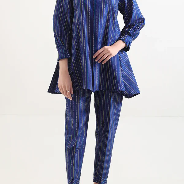 Cotton Jacquard Stitched 2 Piece (Shirt/Trouser)