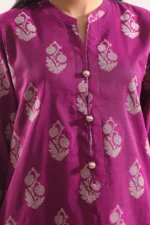 Cotton Jacquard Stitched 3 Piece - Image 4